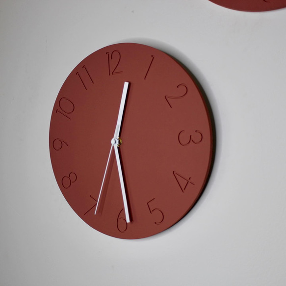 大きめな数字のモルタル時計【受注生産】 1枚目の画像