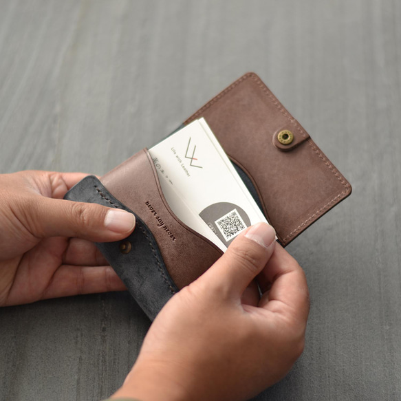 【訂做】神秘色卡包（名片夾）| Roloma 皮革 第7張的照片
