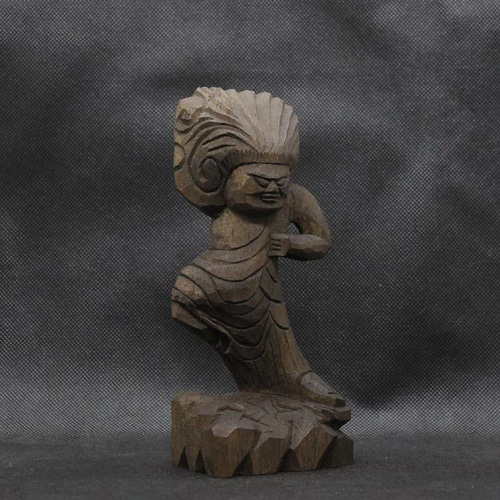 仏像 円空仏 木彫 蔵王権現（16cm 着色 zg2503） 彫刻 円空工房