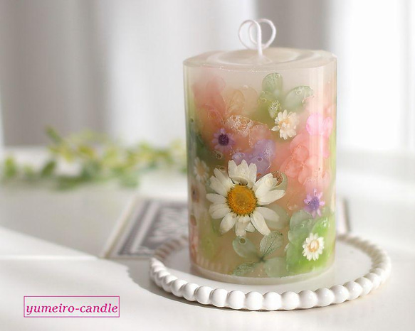 【おまけ付き5つセット】未使用 floral candle 3つ+おまけ2つ