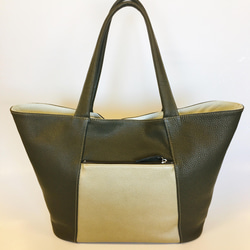 Parasol ~畳むと三角形•広げるとパラソルの様なフォルムになる2wayトートバッグ ~(姫路レザー) 3枚目の画像