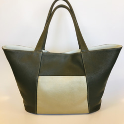 Parasol ~畳むと三角形•広げるとパラソルの様なフォルムになる2wayトートバッグ ~(姫路レザー) 1枚目の画像