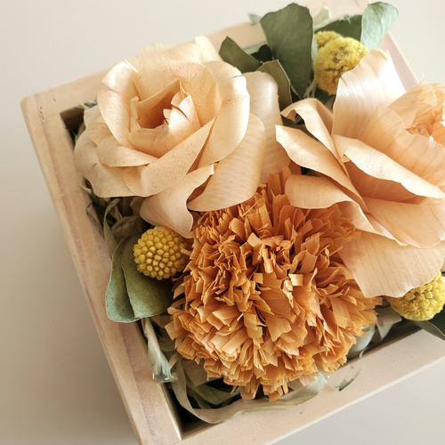 kinano box（M）natural アートフラワー キノハナkinano 通販 13188656