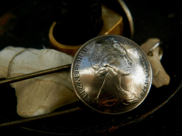 ＃B68　Australia Coin Brooch 5枚目の画像