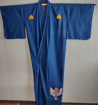 カスタムデニム着物　ウルフ　ブルー　限定2点