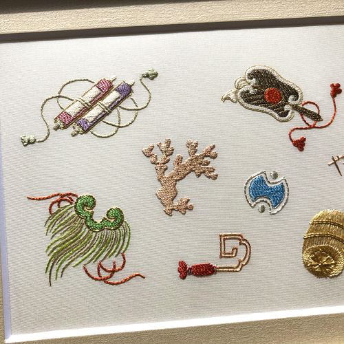 日本刺繍 額 宝尽し その他アート 日本刺繍やよい 通販｜Creema