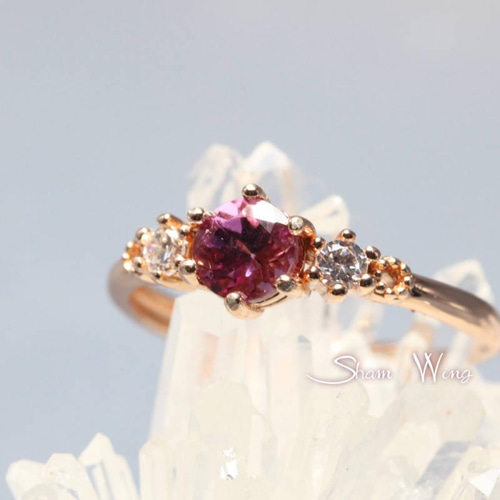 再販✨天然石✿高品質マラヤガーネットリング.+:。charm.+: 再販✨天然石✿高品質マラヤガーネットリング.+:。charm.+:
