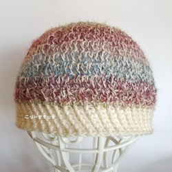 ループヤーンが可愛いニット帽 2枚目の画像