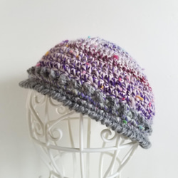 カラフルネップ入り小さめサイズのニット帽 4枚目の画像
