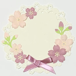 満開桜のメッセージカード 5枚目の画像