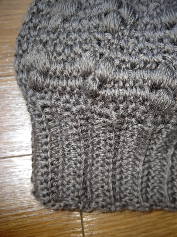 手編み  ニット帽 3枚目の画像