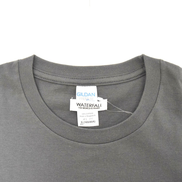 テクノTシャツ「デトロイトテクノ（DETROIT TECHNO）」グレー Lサイズ 夏　WATERFALLオリジナル商品 3枚目の画像
