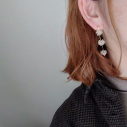 【ミニ】ぽんぽんビーズのクリアアクセサリー 2枚目の画像