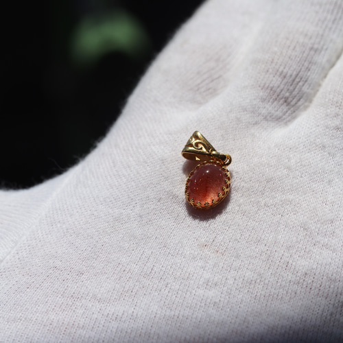 再販 ストロベリークォーツ10 K14gf クラウンペンダントトップ