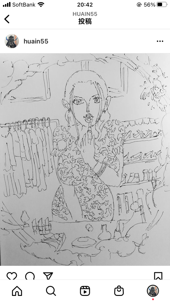どんなものでも模写します ボールペン絵 イラスト HIRORO 通販