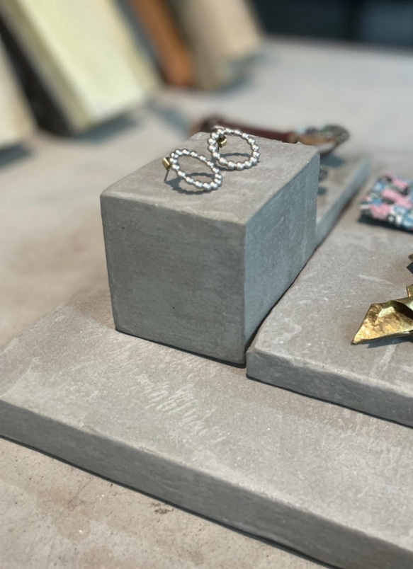 モルタル アクセサリーディスプレイプレート①しかく その他雑貨