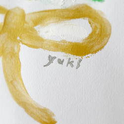 「黄色の花束」　アクリル画　絵画　アート 3枚目の画像