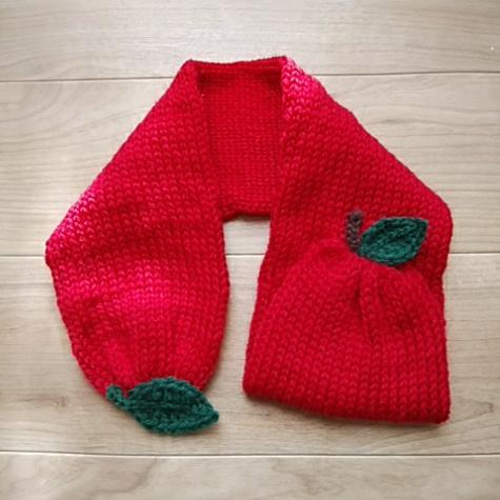 りんご 薄めなマフラー 子供服 おおきな木 通販 13192136｜Creema