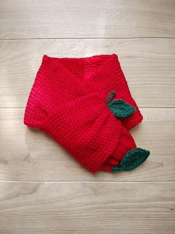 りんご 薄めなマフラー 子供服 おおきな木 通販 13192136｜Creema