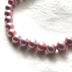 人気トップ3    #246 無核本真珠【横幅8.5㍉up 】2個1ペア　桜色　ロゼ　ピンク　レアカラー　高品質淡水真珠 11枚目の画像