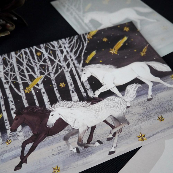 A5ペーパー40枚「星とともに駆ける」（他デザインとの組合せOK） 3枚目の画像