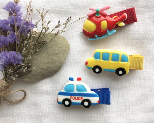 送料込み3つセット♩男の子でも使えるパトカー・飛行機・バスのベビー