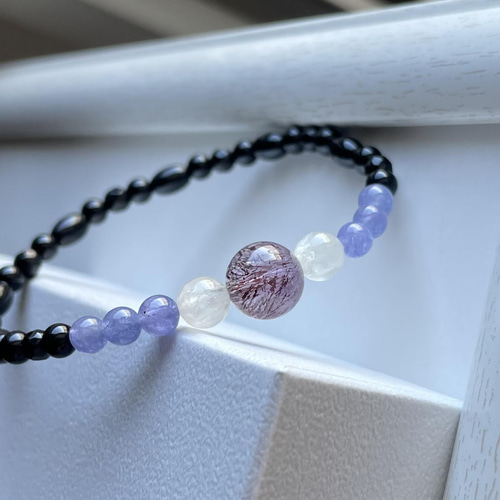 スーパーセブン タンザナイト クンツァイト ブラックオニキス