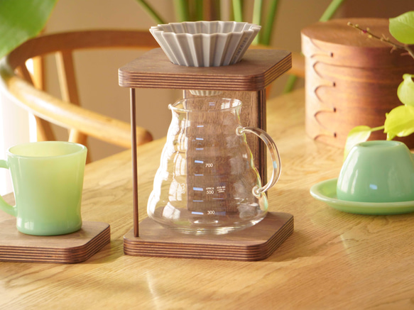 大きいサイズのサーバーにも♪ コーヒードリッパースタンド *Lサイズ