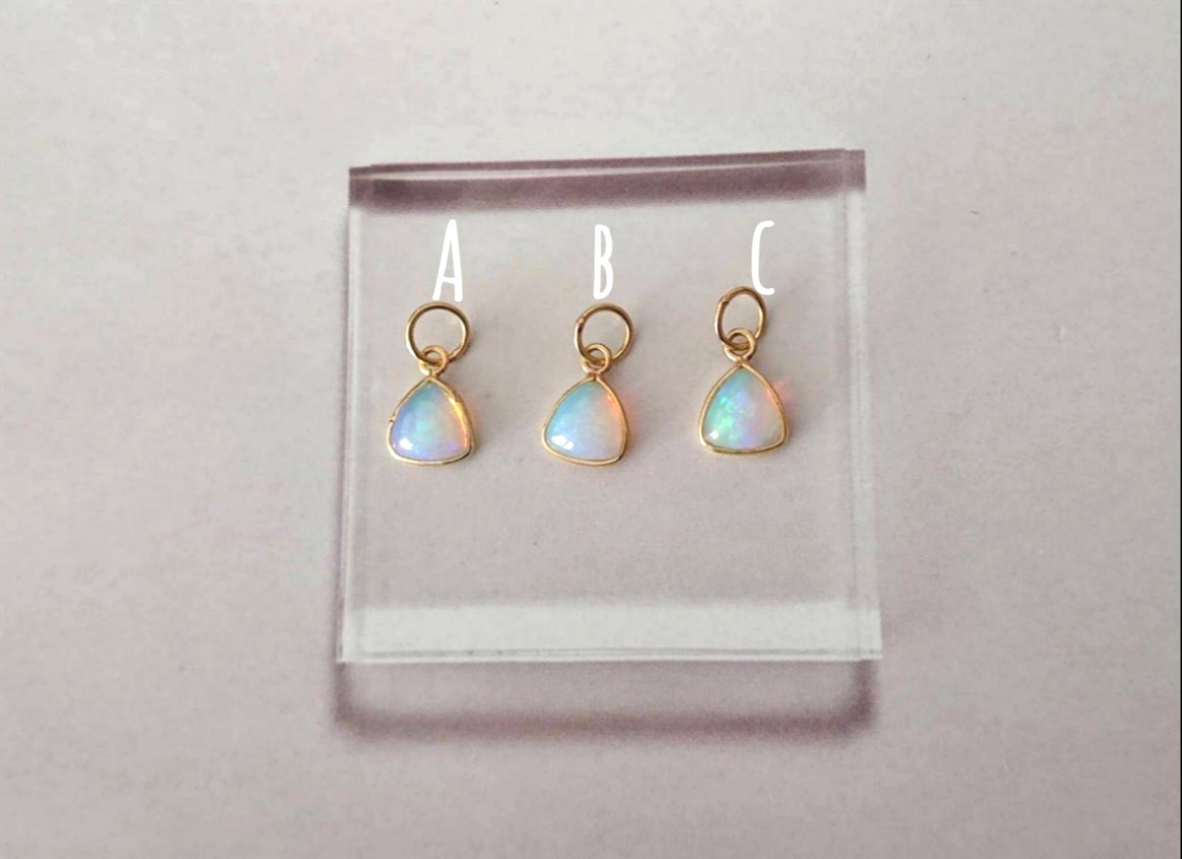 K14YG  オパール  トップのみ ※再販なし  売り切り  トリリアント  ペンダントトップ エチオピア