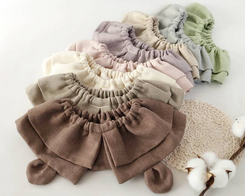 ハンドメイドスタイ　くまみみスタイ　あーちゃん様 くまみみスタイの型紙