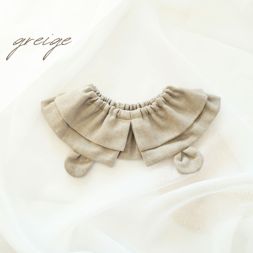 名入れOK／くすみカラーのくまみみベビースタイ* スタイ・よだれかけ