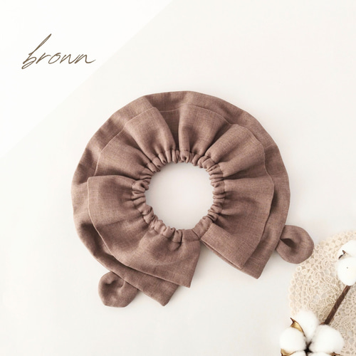 名入れOK／くすみカラーのくまみみベビースタイ* スタイ・よだれかけ