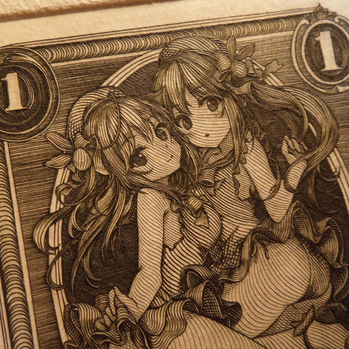 掲載3日で売れなければ300円❗額付き銅版画応用絵画　「癒やしのニャンコ 額付き銅版画応用絵画 title「てこてこニャンコ」 - メルカリ
