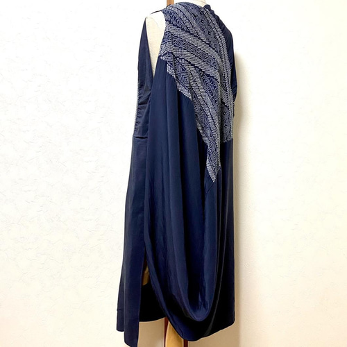 兵児帯リメイク⑨ ワンピース 着物リメイク ワンピース eterlna