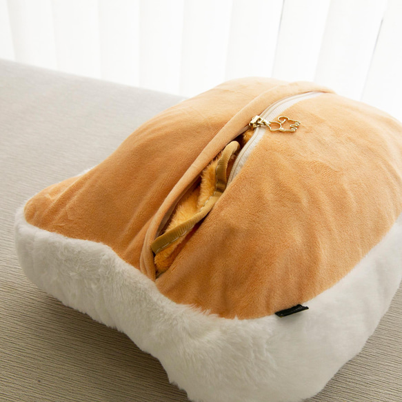 柴犬大学 - 柴犬の形をした枕キルトサンゴブランケット薪粉エッセンシャルギフト 6枚目の画像