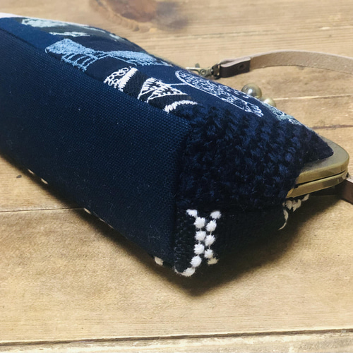ミナペルホネンhandmade パッチワークがま口バック がま口 Rose