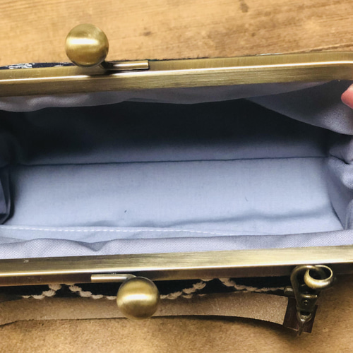 ミナペルホネンhandmade パッチワークがま口バック がま口 Rose Garden