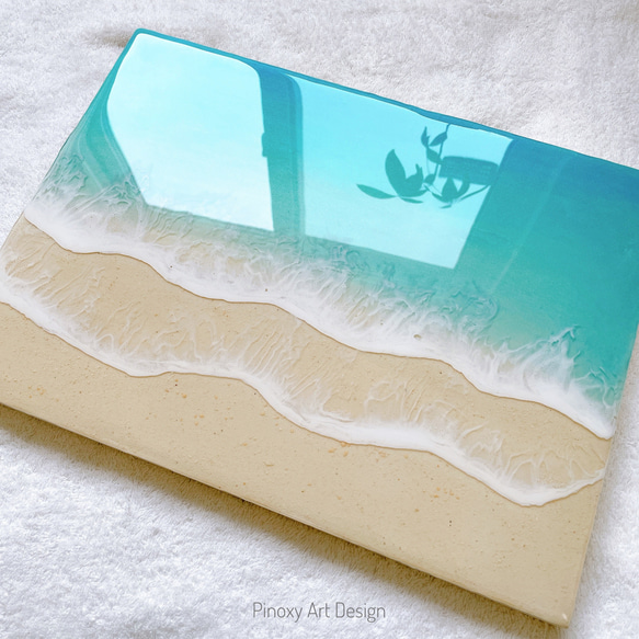 送料無料】レジンオーシャンアート☆ハワイ インテリアパネル 西海岸風