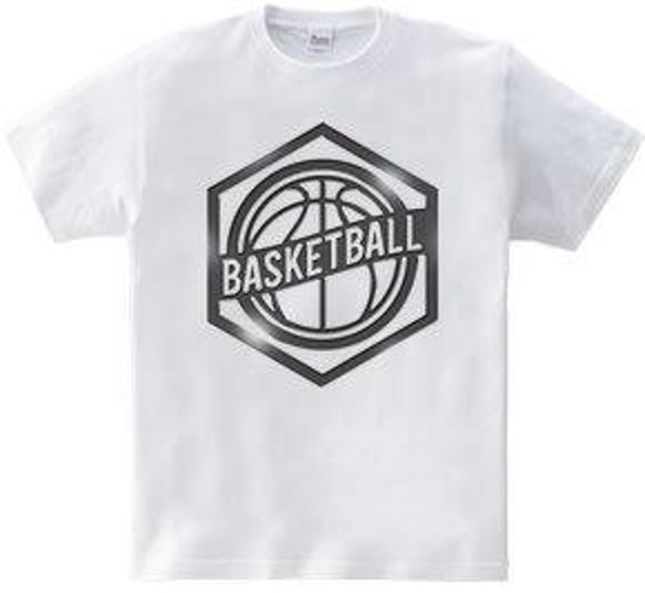バスケTシャツ「BASKETBALL EMBLEM」 3枚目の画像