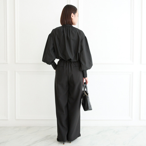 式典〜普段着も◎ 前後2Way ふんわりボウタイ ブラウス シワになり