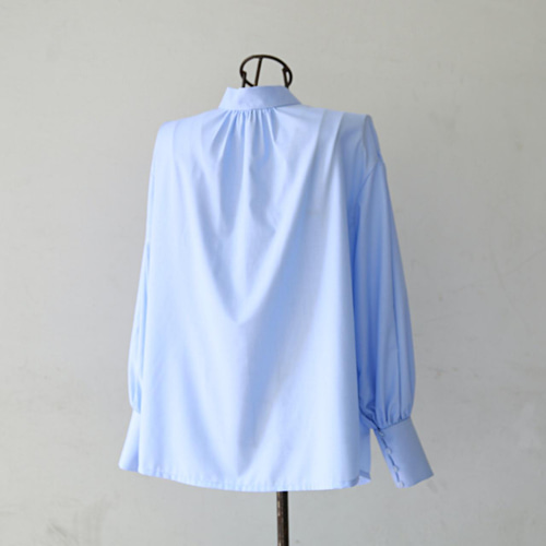 式典〜普段着も◎ 前後2Way ふんわりボウタイ ブラウス シワになり