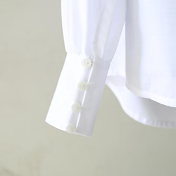 式典〜普段着も◎　前後2Way ふんわりボウタイ ブラウス シワになりにくい ホワイト 0453WH 16枚目の画像