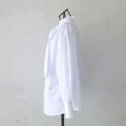 式典〜普段着も◎　前後2Way ふんわりボウタイ ブラウス シワになりにくい ホワイト 0453WH 11枚目の画像