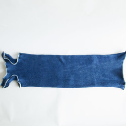 絹コットンあったかキャミソール　藍染　　草木染　温活 10枚目の画像