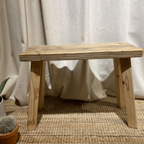 古材スツール ビンテージスツール 足場板リメイク ディスプレイ台【No