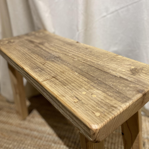 古材スツール ビンテージスツール 足場板リメイク ディスプレイ台【No