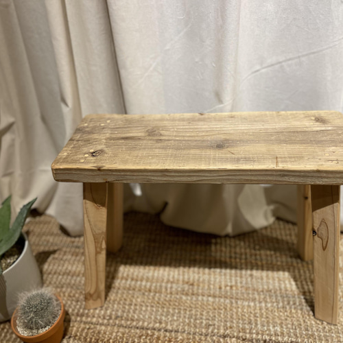 古材スツール ビンテージスツール 足場板リメイク ディスプレイ台【No