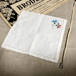 フランスビンテージカクテル刺繍ナプキンB 5枚目の画像
