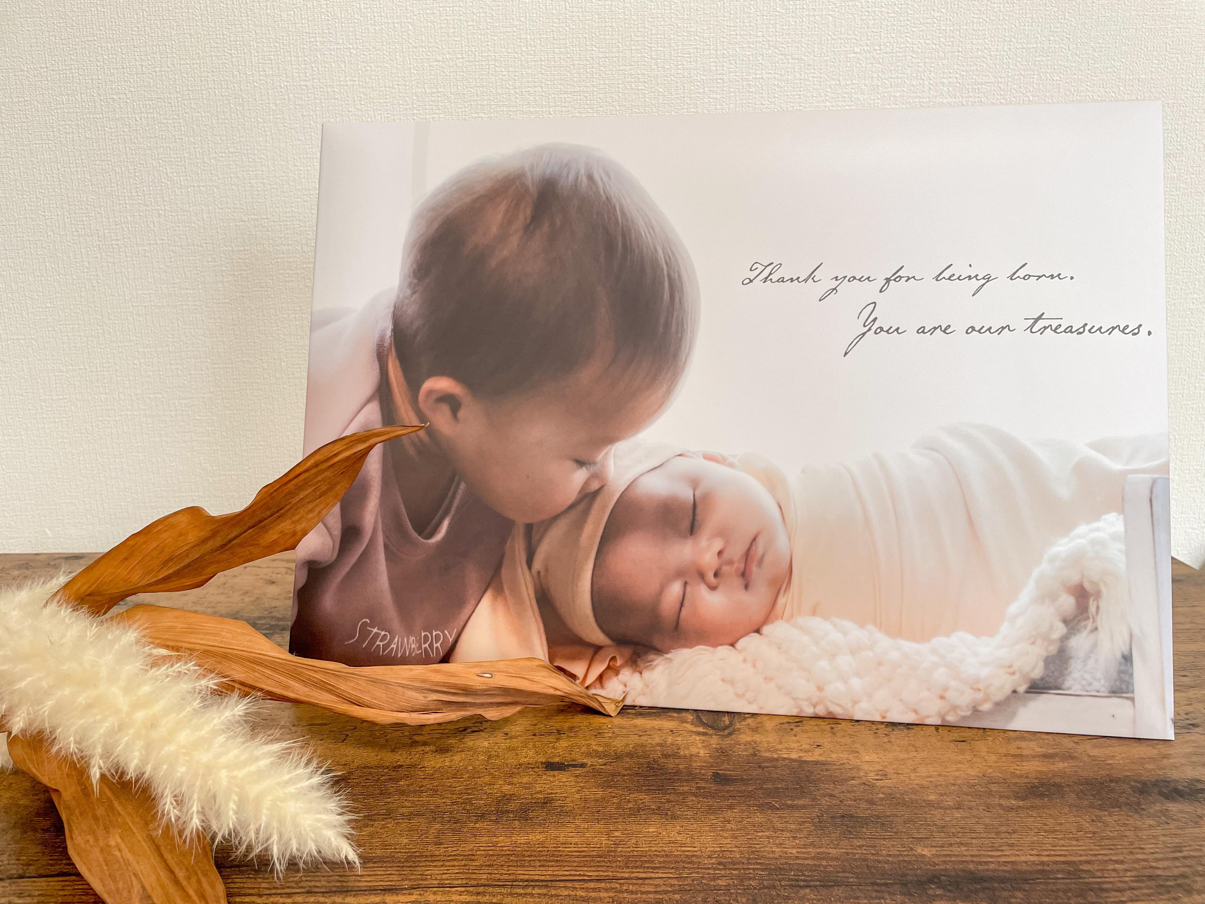 フォトパネル＊壁掛け・自立式2wayタイプ＊完全オーダーメイド＊文字入れ可(誕生日.出産祝い.記念.結婚プレゼントなど)