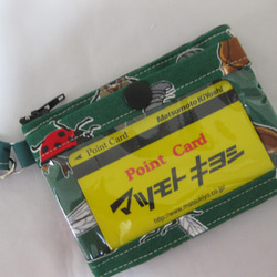 子供財布　ミニ財布　カードケース　パスケース　スマートキーケース　昆虫柄 2枚目の画像